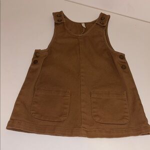 Rylee and Cru brown Sleeveless Buttoned Dress